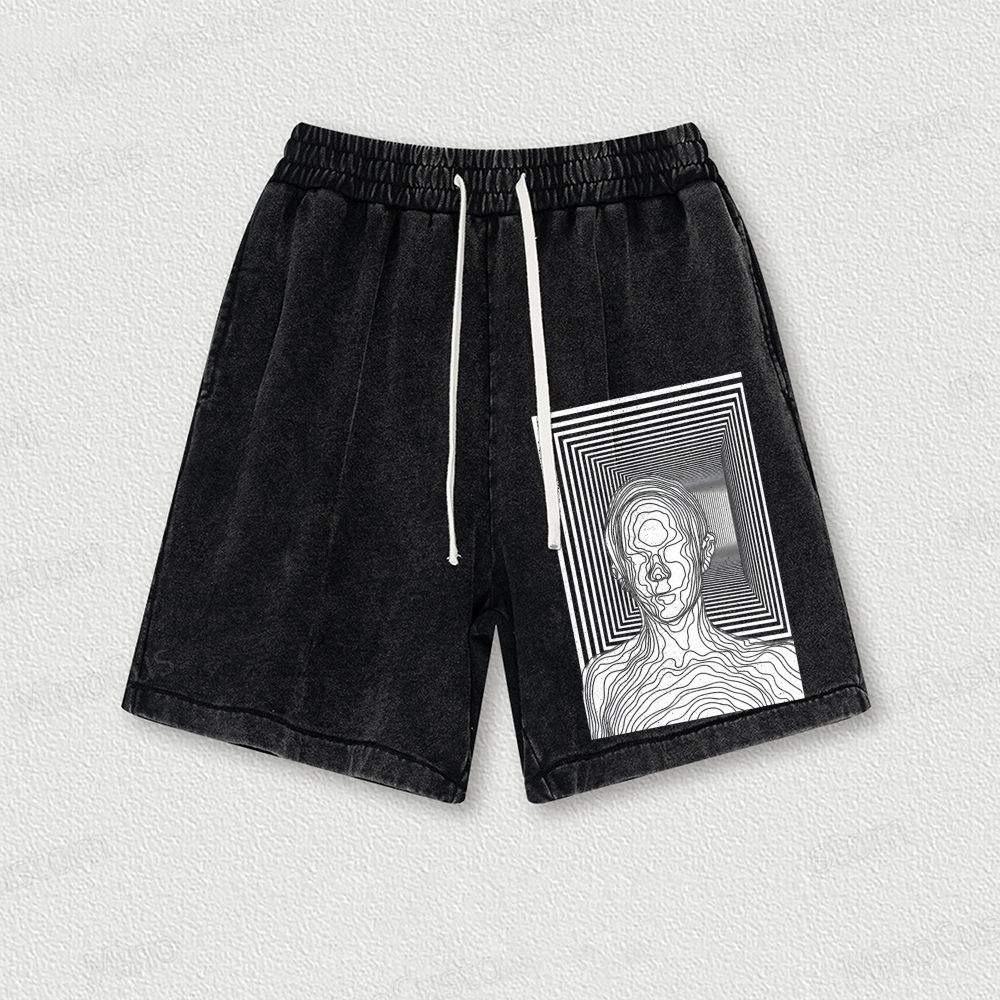 Utopia Joumey Washed Vintage Shorts 