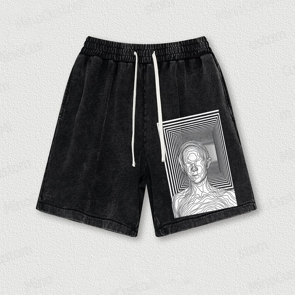 Utopia Joumey Washed Vintage Shorts