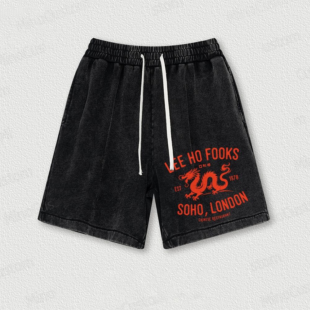 Vintage Resto Geek Washed Vintage Shorts 