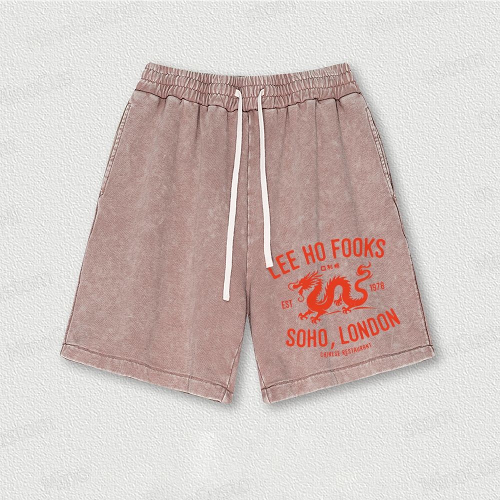 Vintage Resto Geek Washed Vintage Shorts 