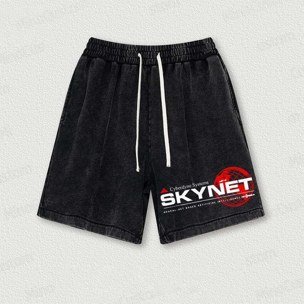 Cyberdyne Systems Skynet Washed Vintage Shorts 