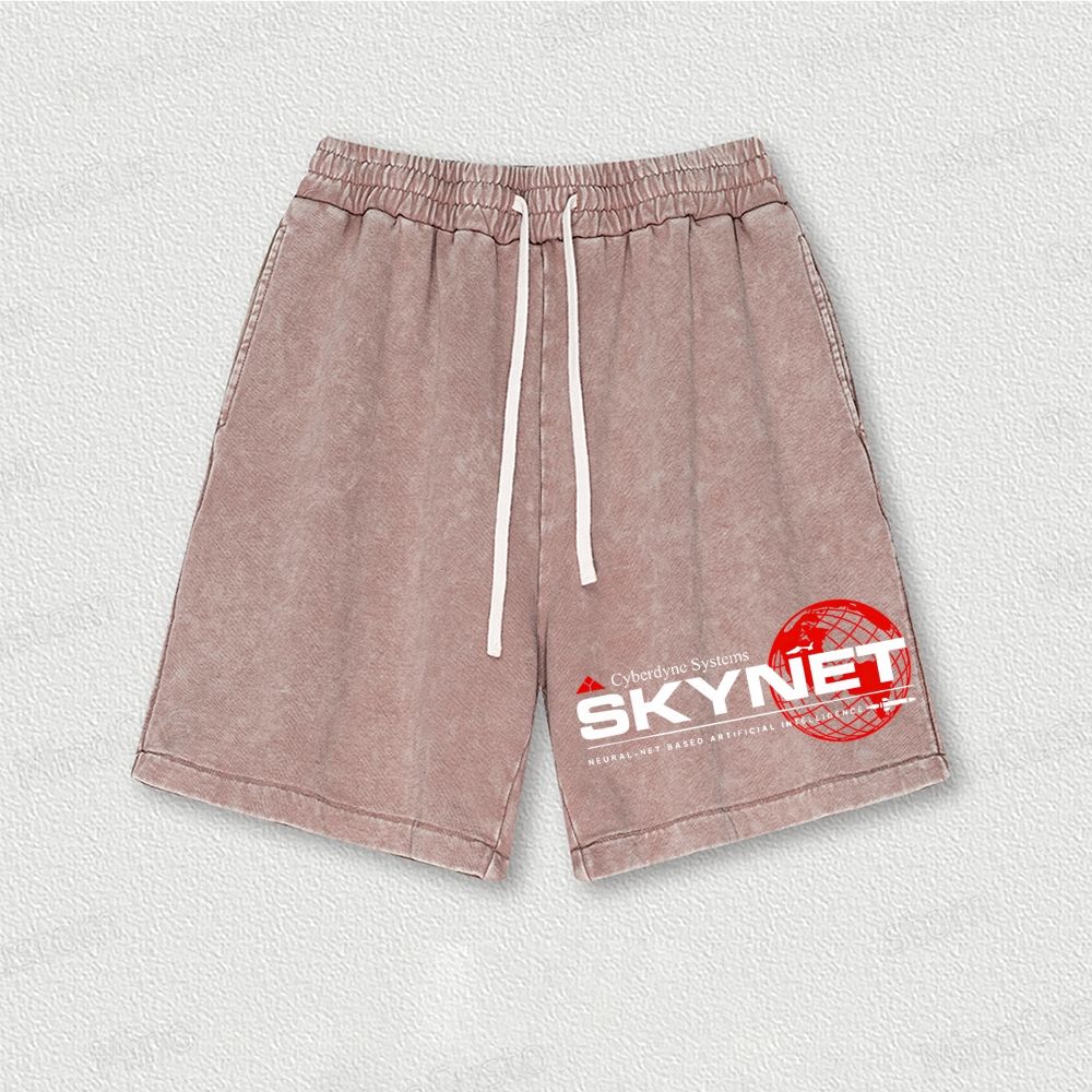 Cyberdyne Systems Skynet Washed Vintage Shorts 