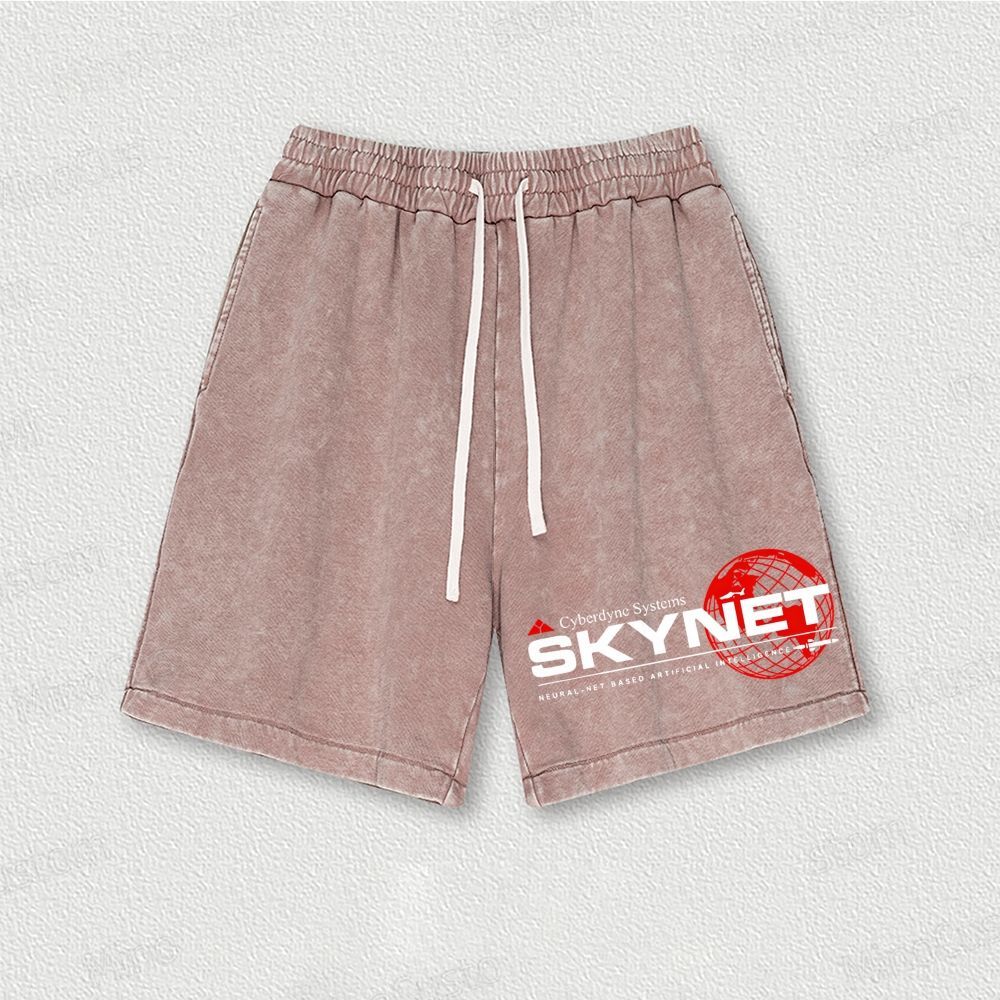 Cyberdyne Systems Skynet Washed Vintage Shorts 