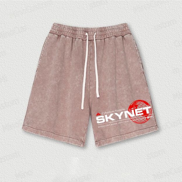 Cyberdyne Systems Skynet Washed Vintage Shorts 