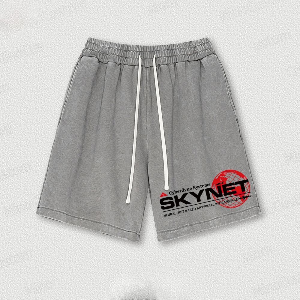 Cyberdyne Systems Skynet Washed Vintage Shorts 