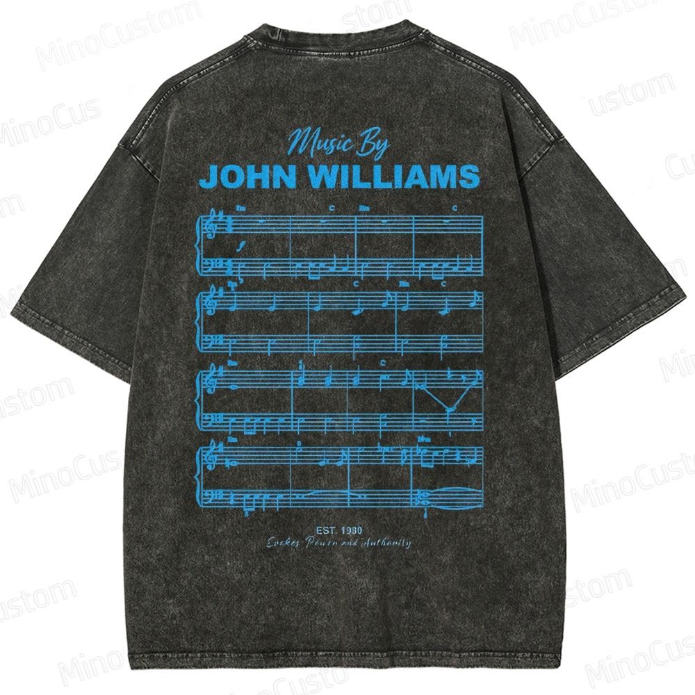 Music by John Williams  Washed T-Shirt