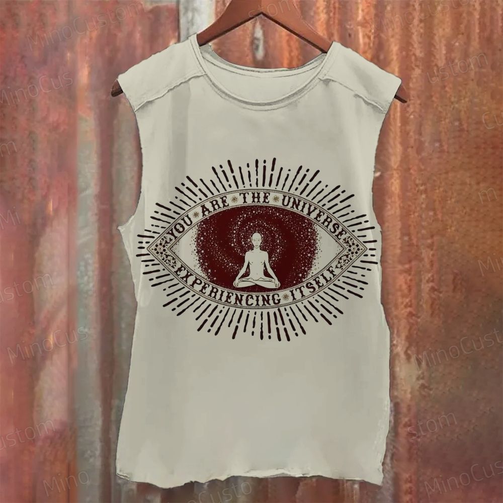 You Are The Universe Experiencing Itself Casual Printed Tank Top 