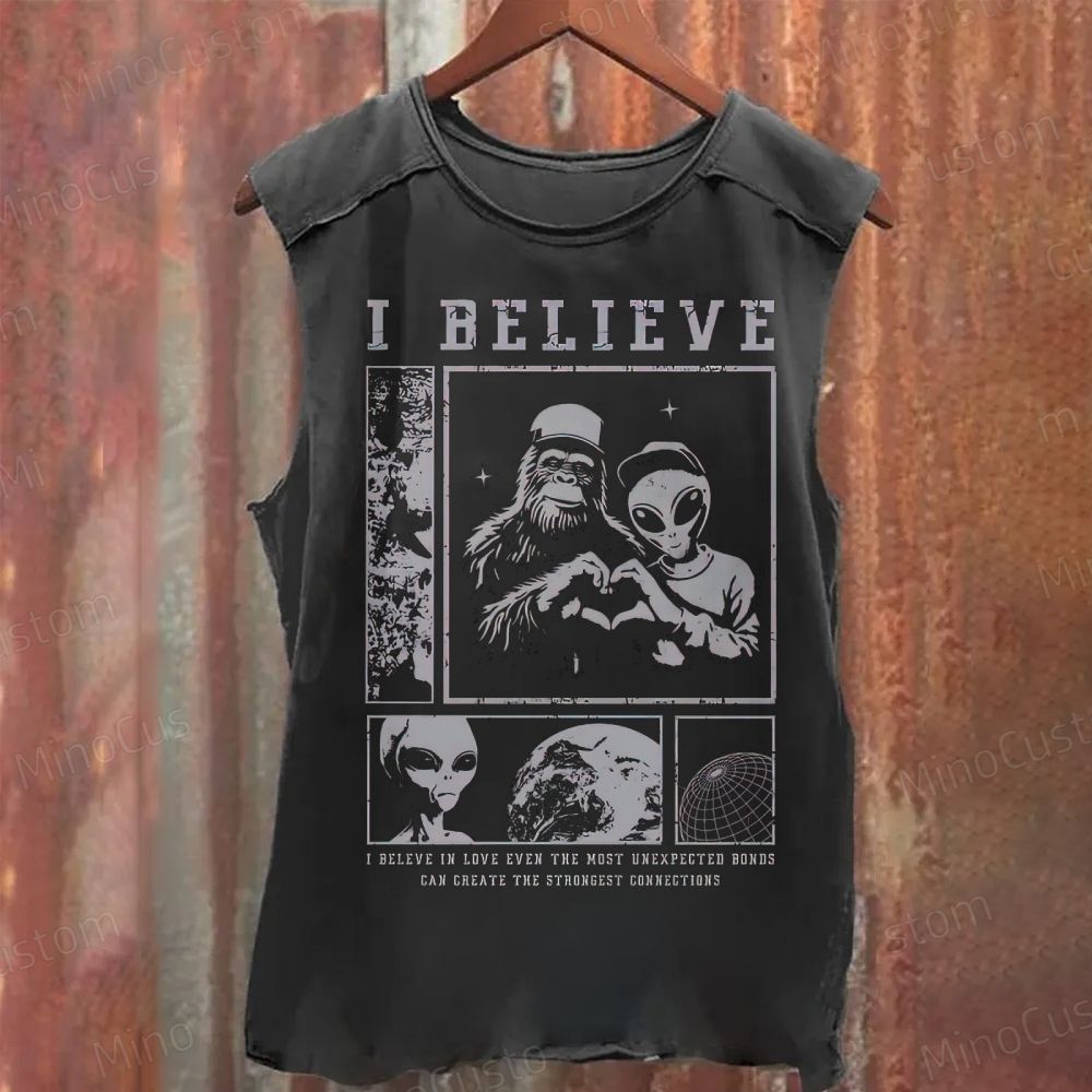 I Believe Washed Tank Top 
