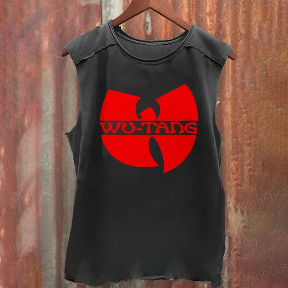 “Wu-Tang Clan Red Logo” Graphic Washed T-Shirt