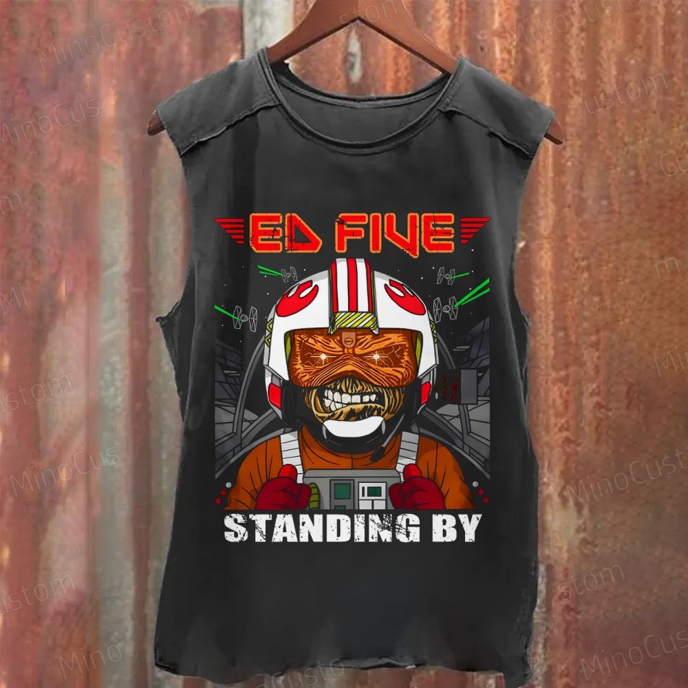 Ed Five Standing By Washed Tank Top