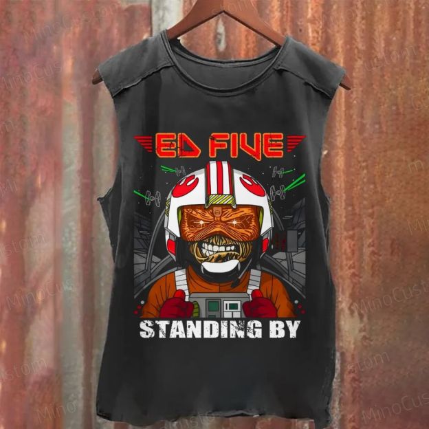 Ed Five Standing By Washed Tank Top