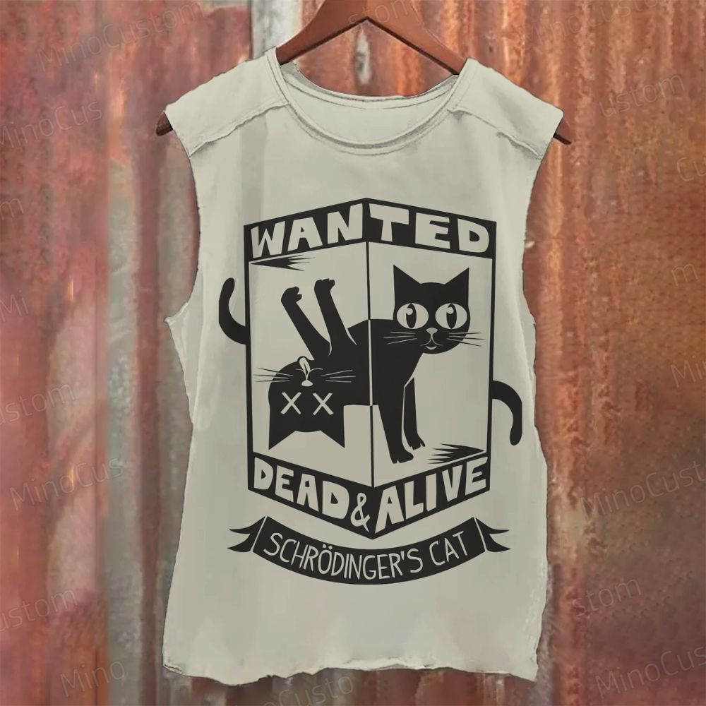 Schrodinger's Cat Printed Tank Top 