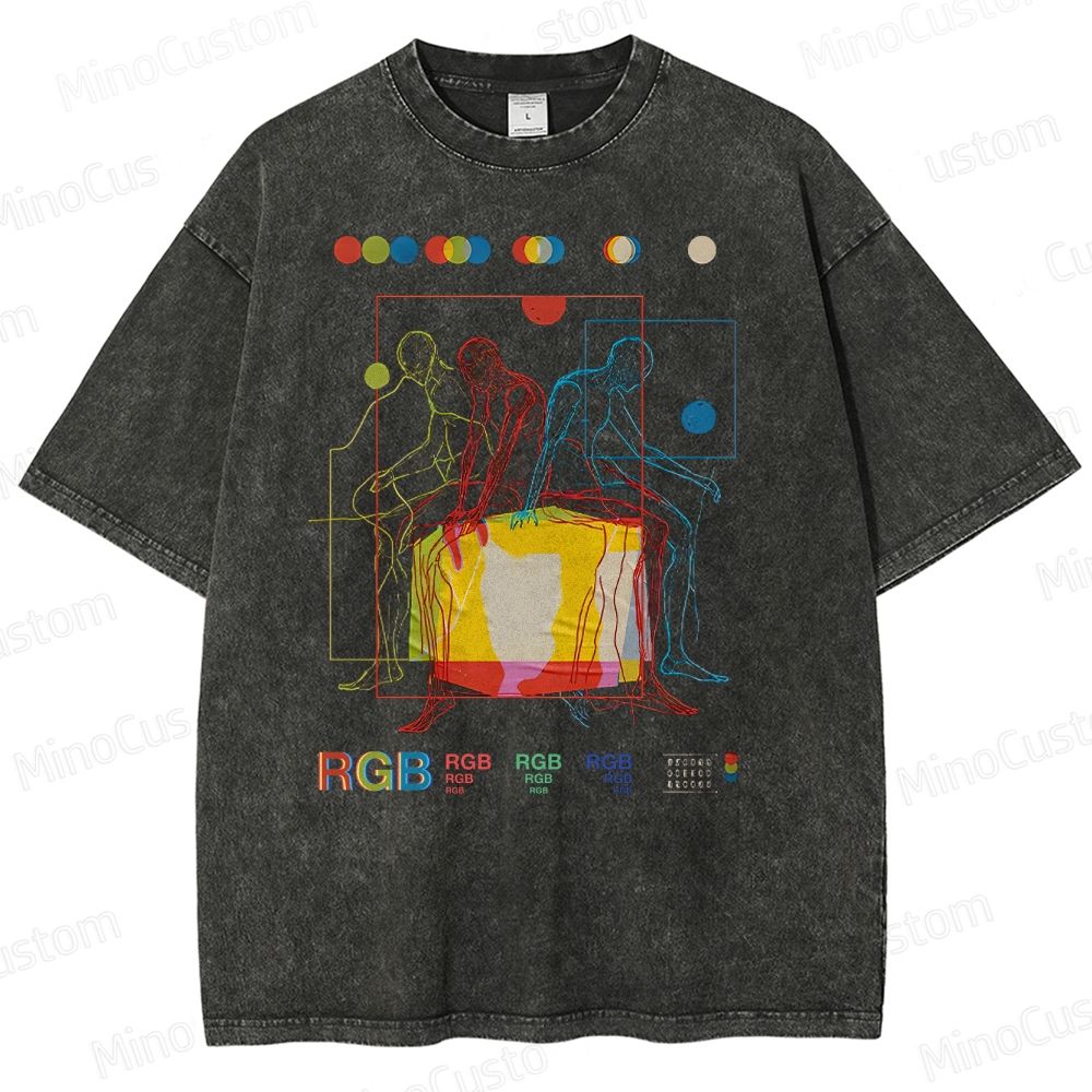 Meditation In Color Washed T-Shirt