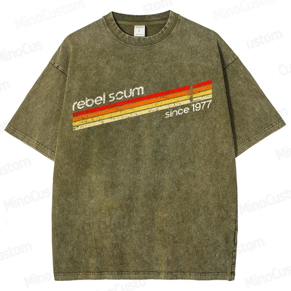 Rebel Scum 1977 Geek Washed T-Shirt