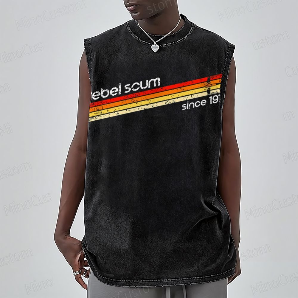 Unisex Rebel Scum 1977 Geek Washed Tank Top