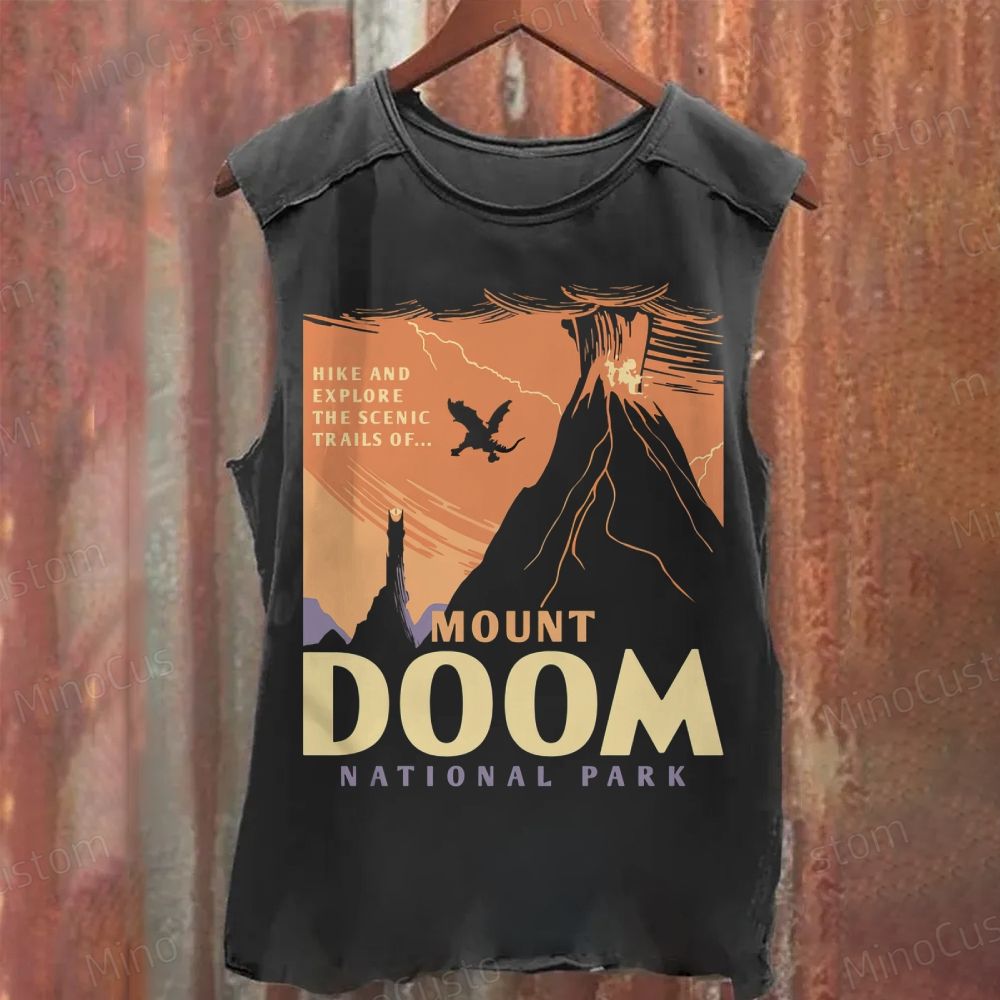 Mount Doom National Park Washed Tank Top