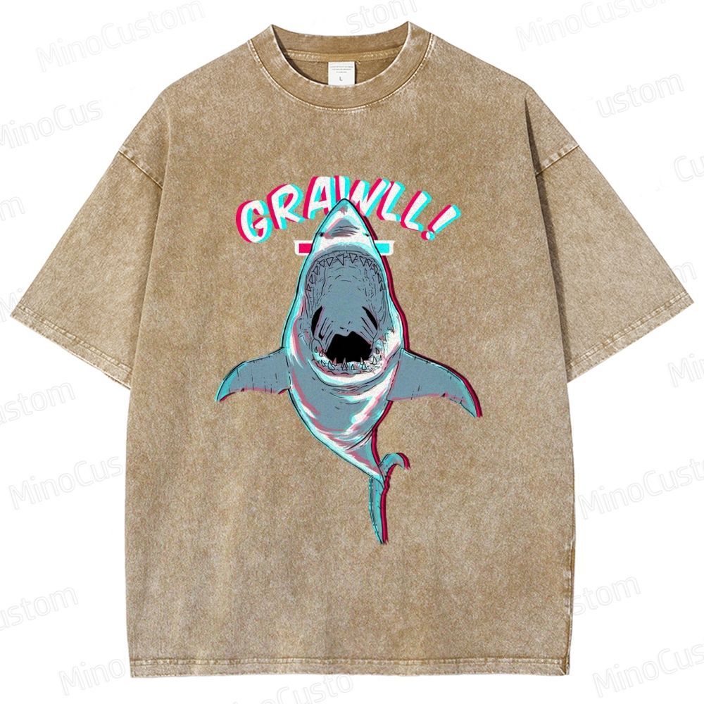 Shark's Roar Washed T-Shirt