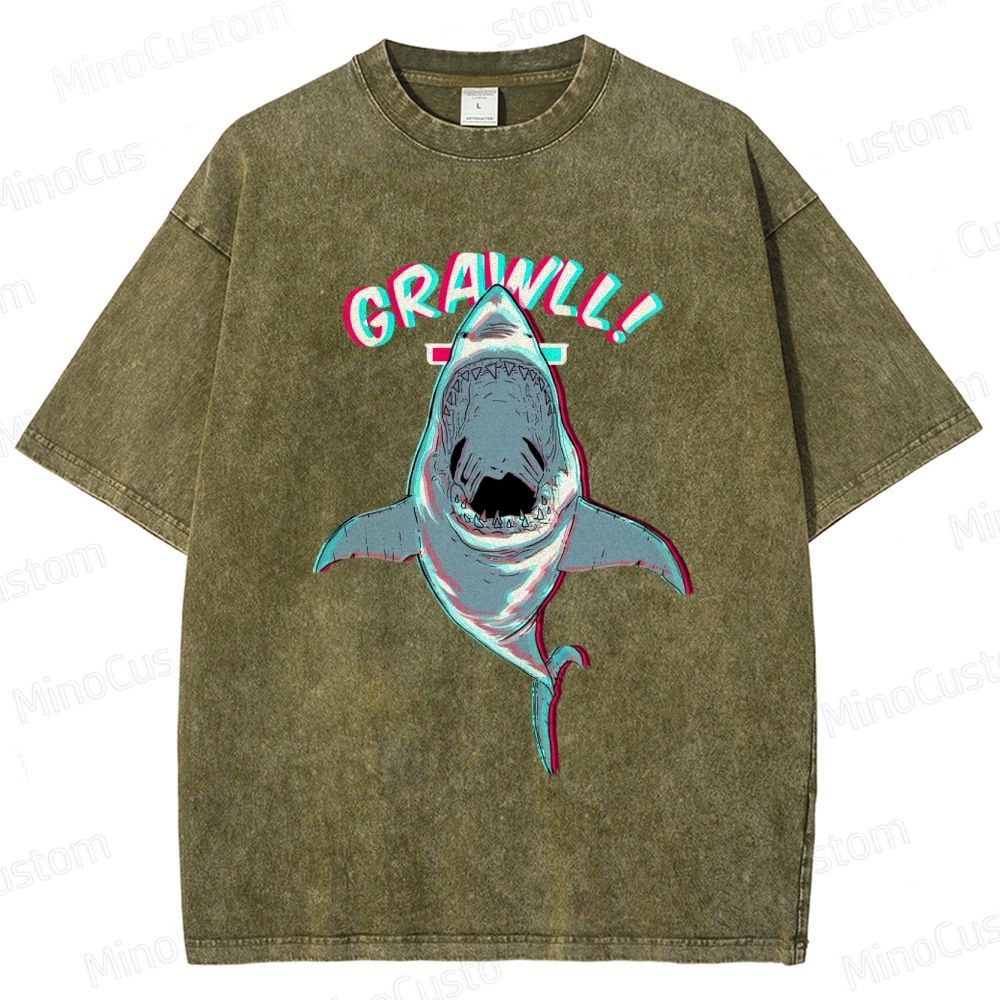 Shark's Roar Washed T-Shirt