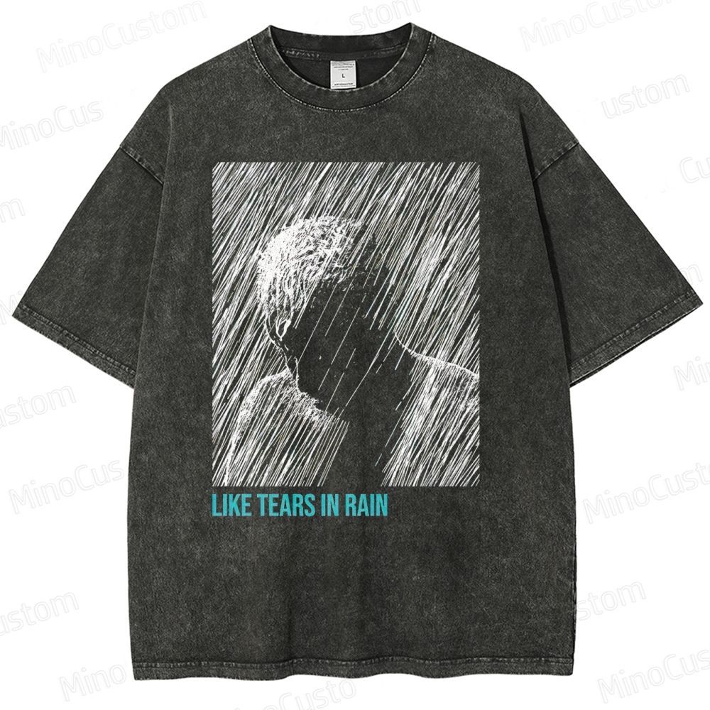 Like Tears In Rain Unisex Fit Washed T-Shirt 