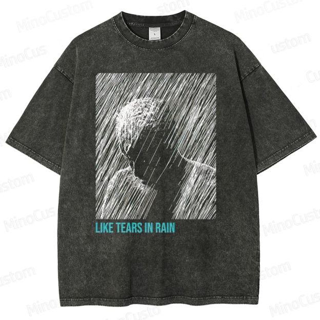 Like Tears In Rain Unisex Fit Washed T-Shirt 
