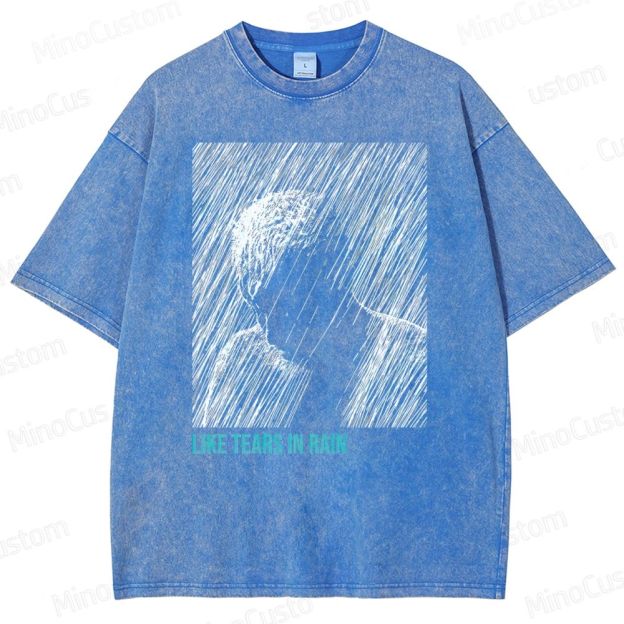 Like Tears In Rain Unisex Fit Washed T-Shirt 