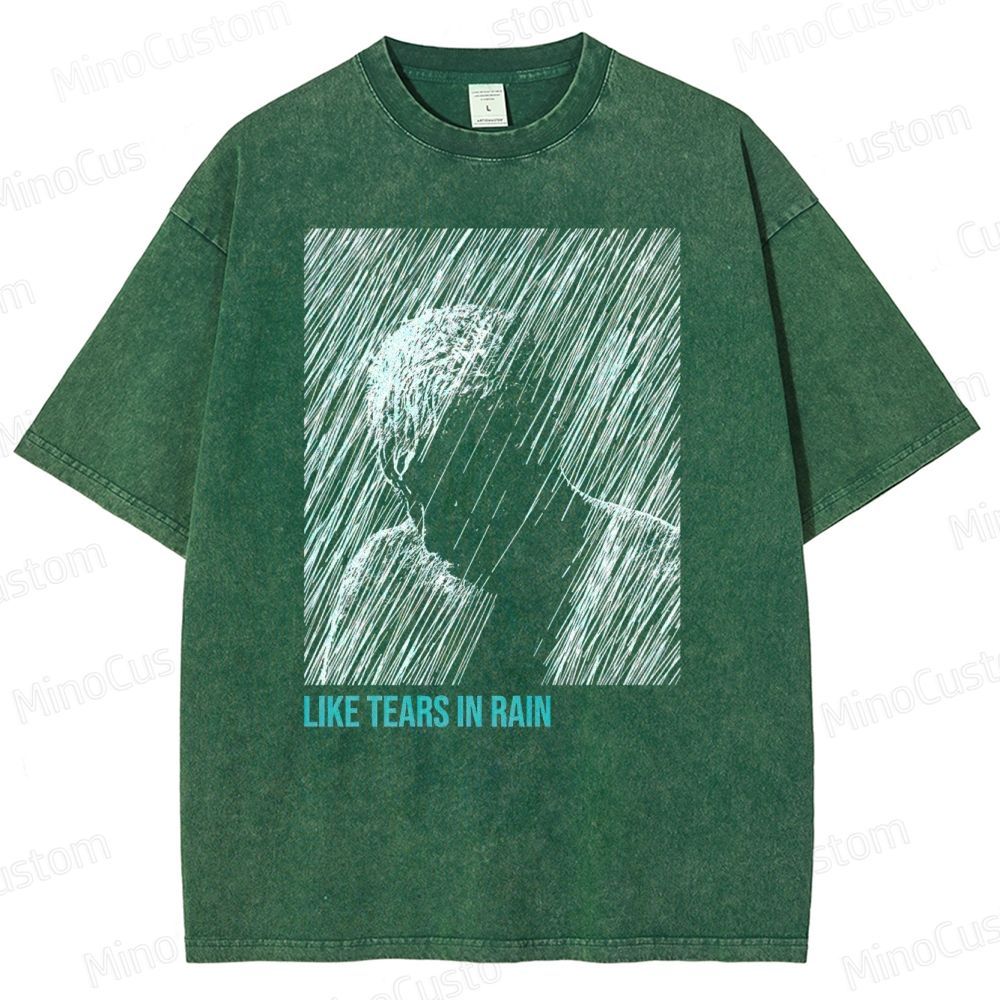 Like Tears In Rain Unisex Fit Washed T-Shirt 