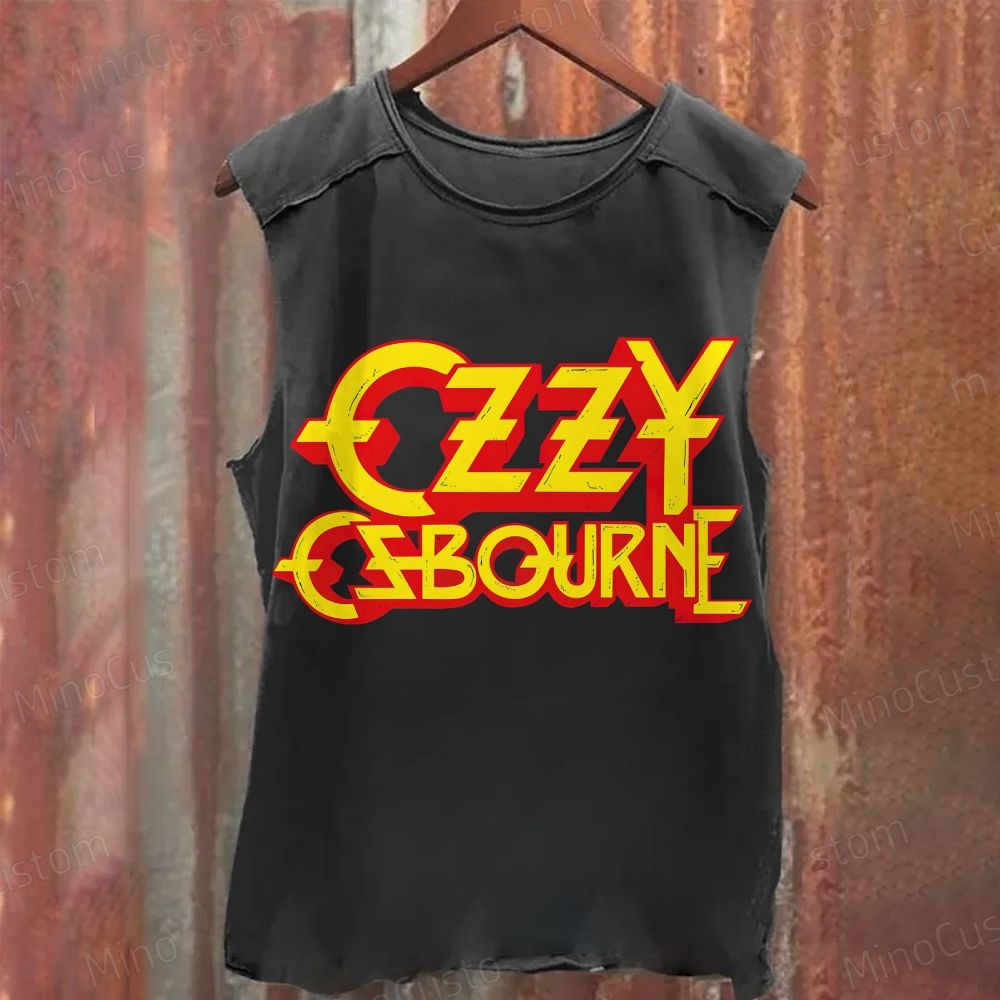  Vintage Logo Band  Washed Tank Top