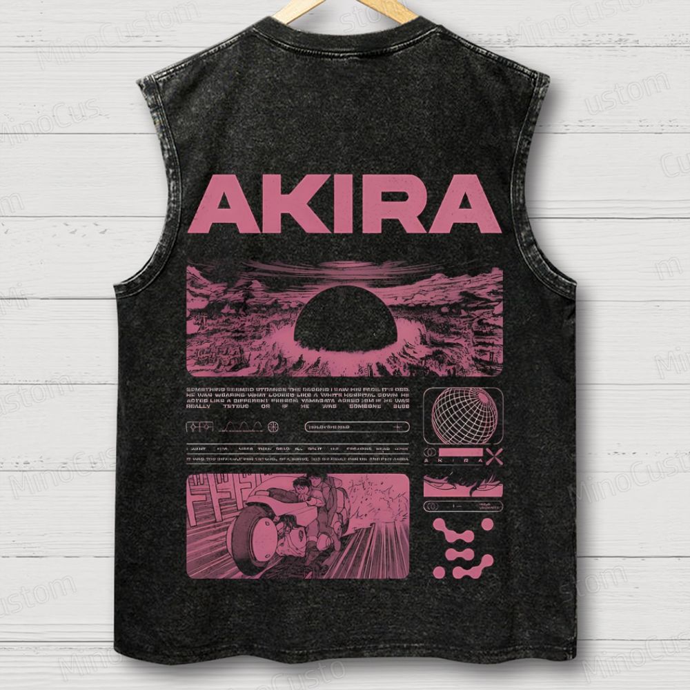 Destruction lll Unisex Washed Tank Top