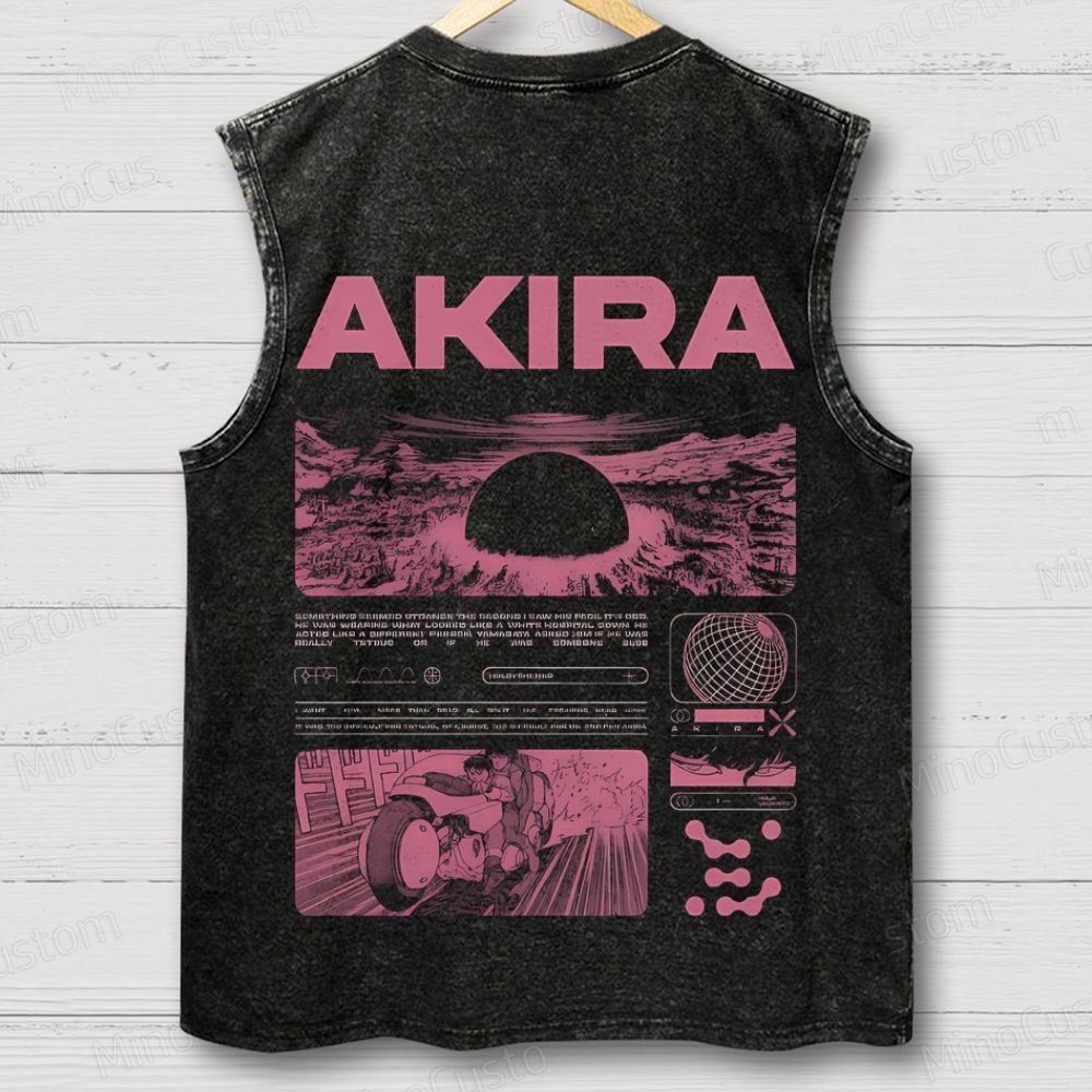 Destruction lll Unisex Washed Tank Top