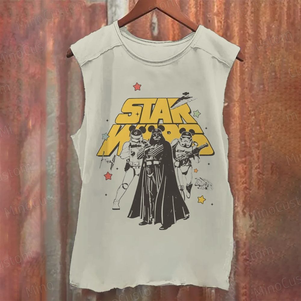Star Wars Mickey Ears Graphic Washed Tank Top