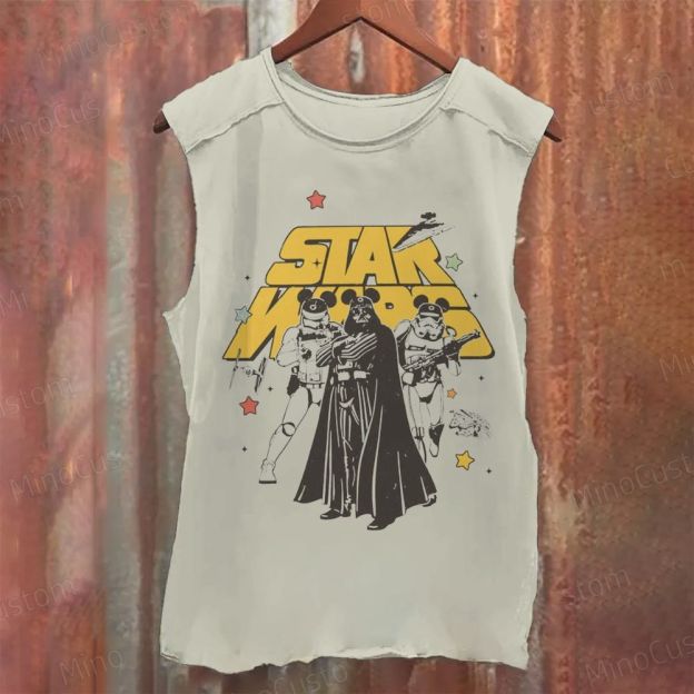 Star Wars Mickey Ears Graphic Washed Tank Top