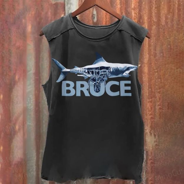 Bruce Shark Washed Tank Top 