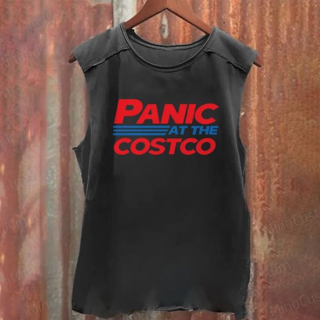 "Panic At The Costco" Washed Tank Top