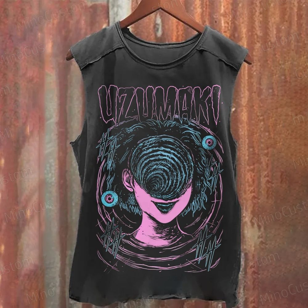 Junji Ito Uzumaki Washed Tank Top