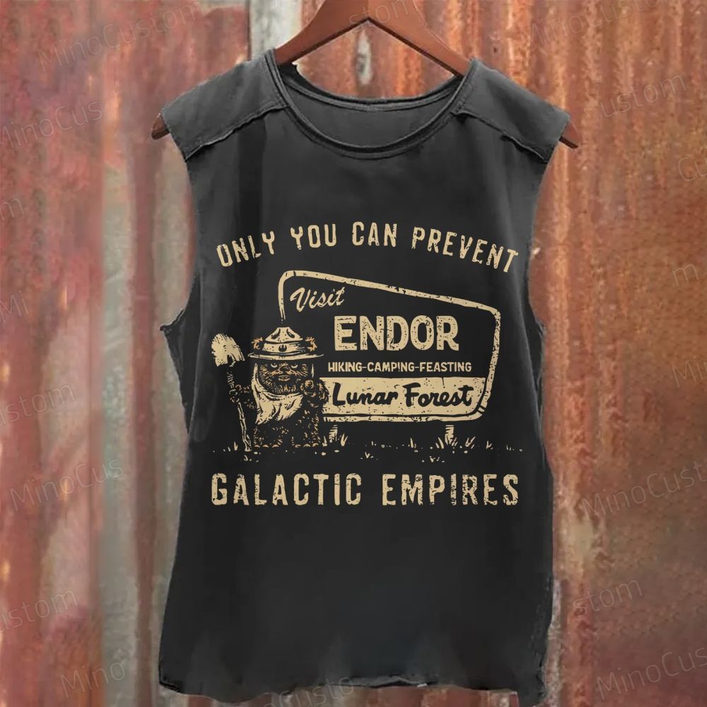 Ewok Endo National Park Protect Our Forests Washed Tank Top