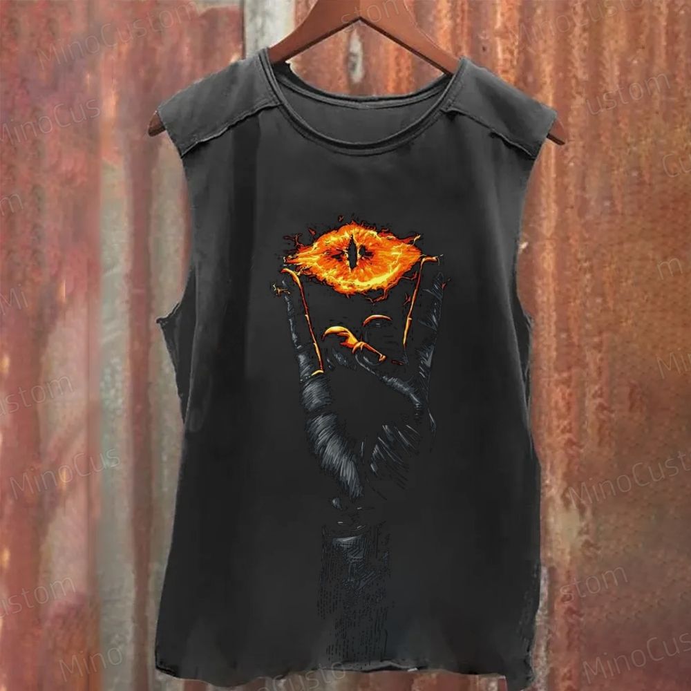 Lord of the Rings Eye of Sauron Washed Tank Top