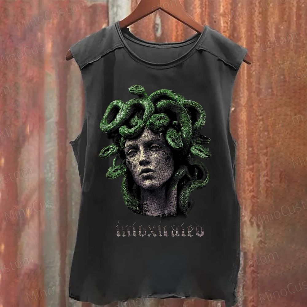 Intoxicated Medusa Washed Tank Top