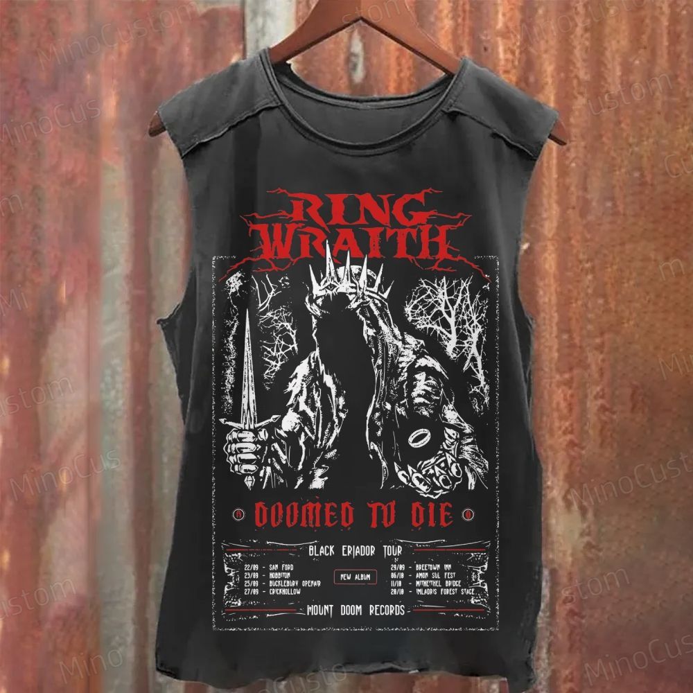 Ring Wraith Black Epitaph Tour Washed Tank Top