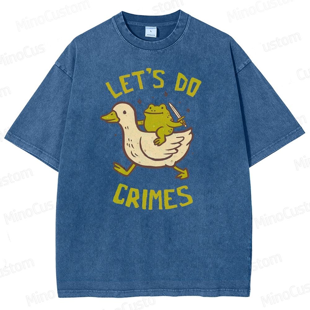 Let's do Crimes Geek Washed T-Shirt