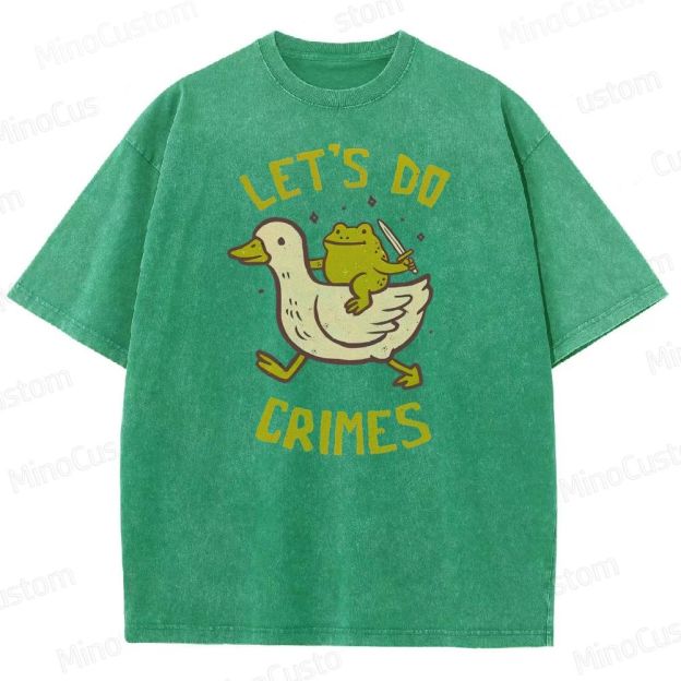 Let's do Crimes Geek Washed T-Shirt