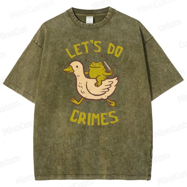 Let's do Crimes Geek Washed T-Shirt