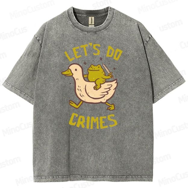Let's do Crimes Geek Washed T-Shirt