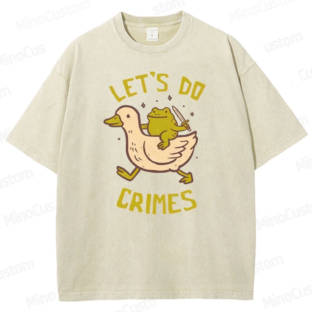 Let's do Crimes Geek Washed T-Shirt