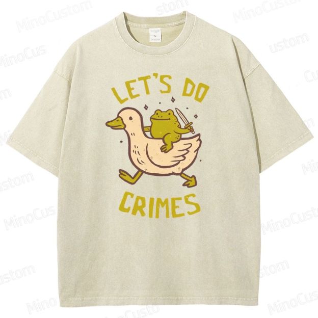 Let's do Crimes Geek Washed T-Shirt