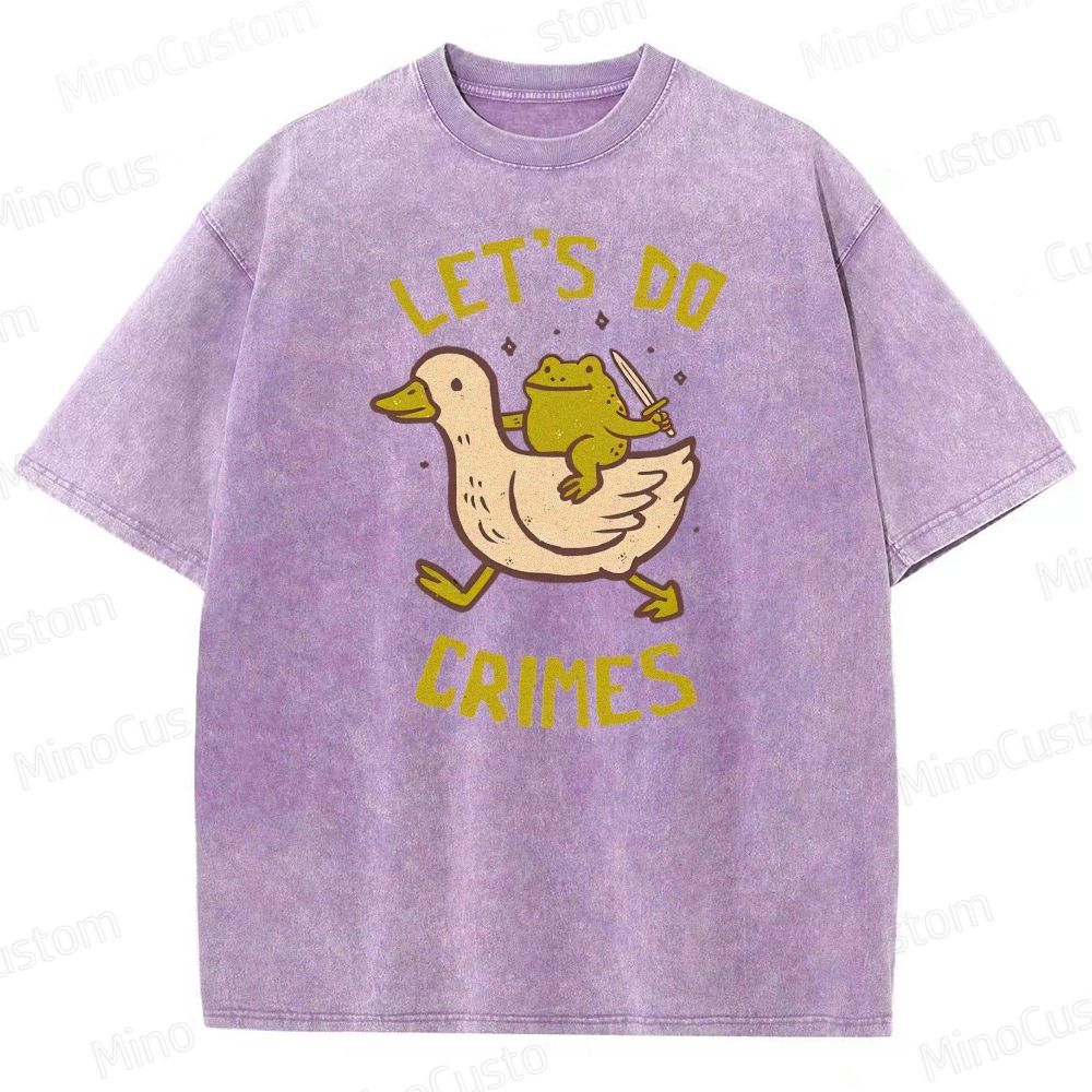 Let's do Crimes Geek Washed T-Shirt