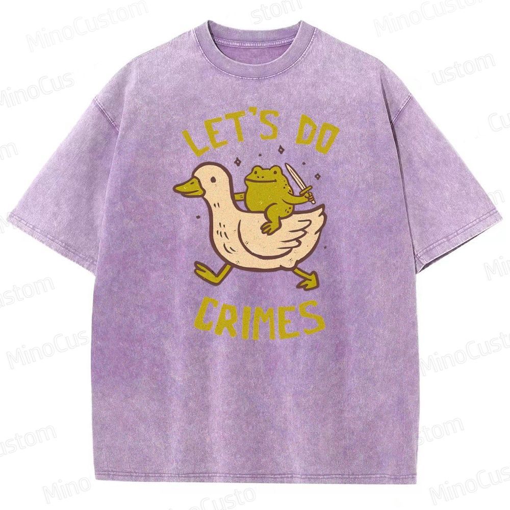 Let's do Crimes Geek Washed T-Shirt