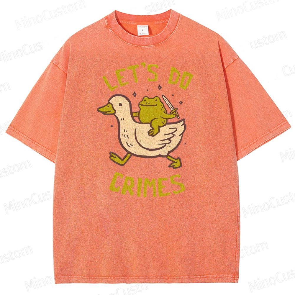 Let's do Crimes Geek Washed T-Shirt