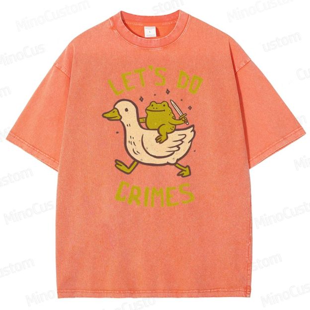 Let's do Crimes Geek Washed T-Shirt