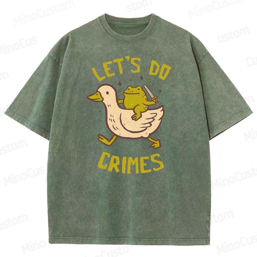 Let's do Crimes Geek Washed T-Shirt