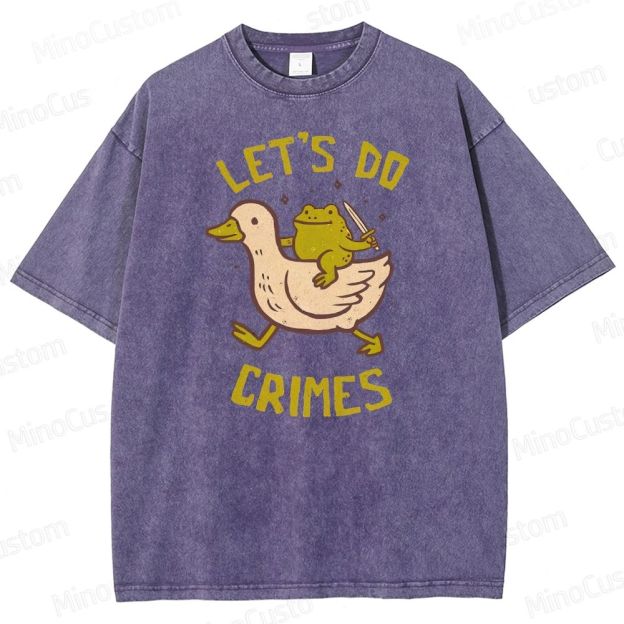 Let's do Crimes Geek Washed T-Shirt